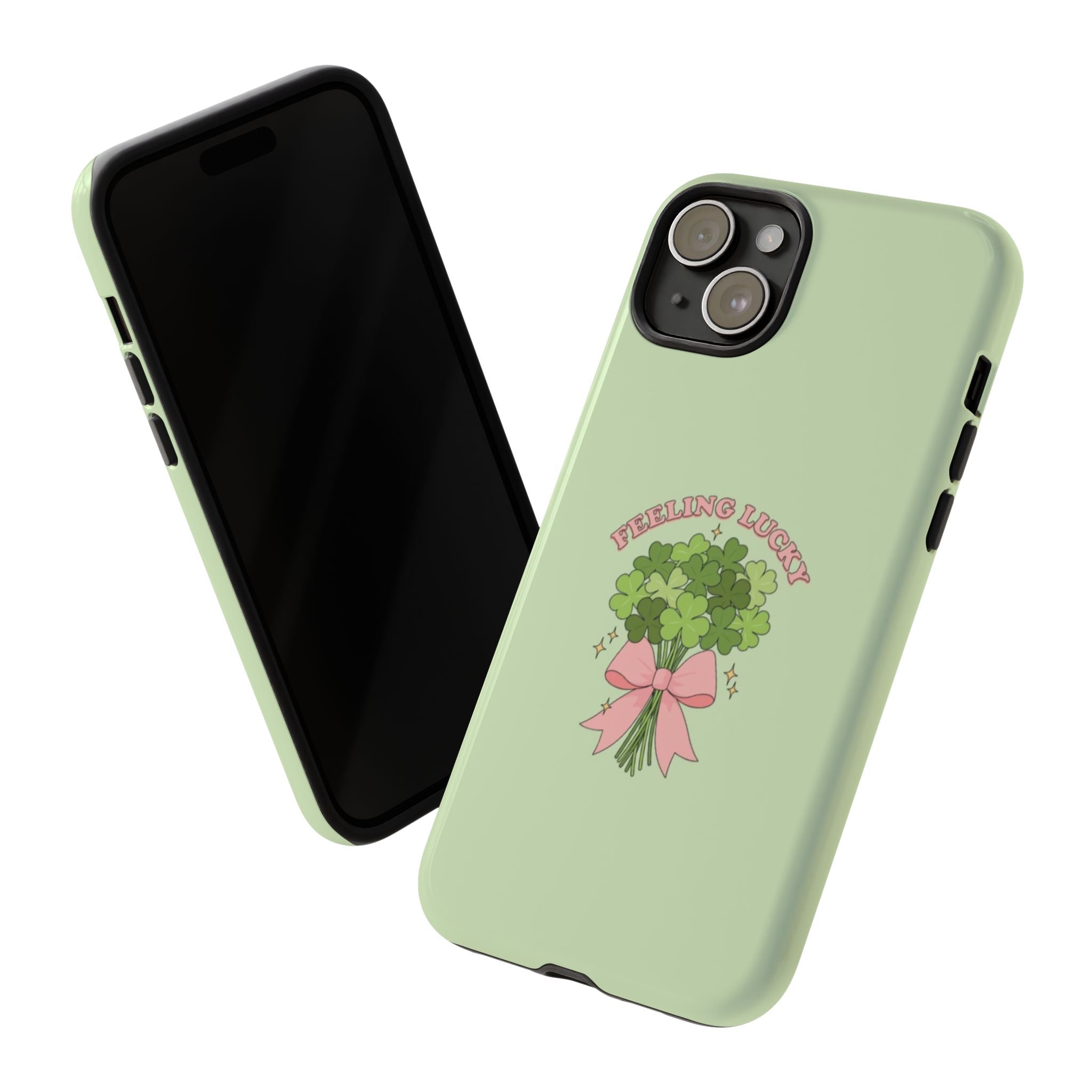 ‘Feeling Lucky' Clover Bouquet Tough Phone Case