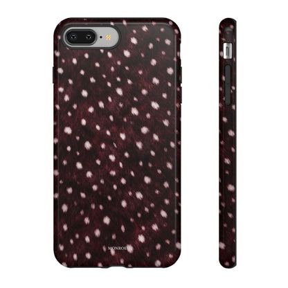 Burgundy Spotted Fur Tough Case