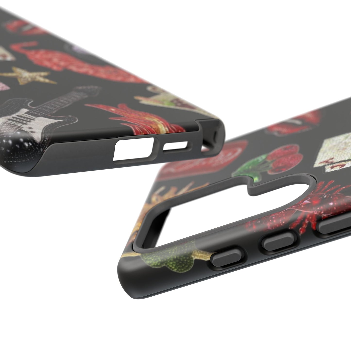 Retro Patch Motif Tough Case