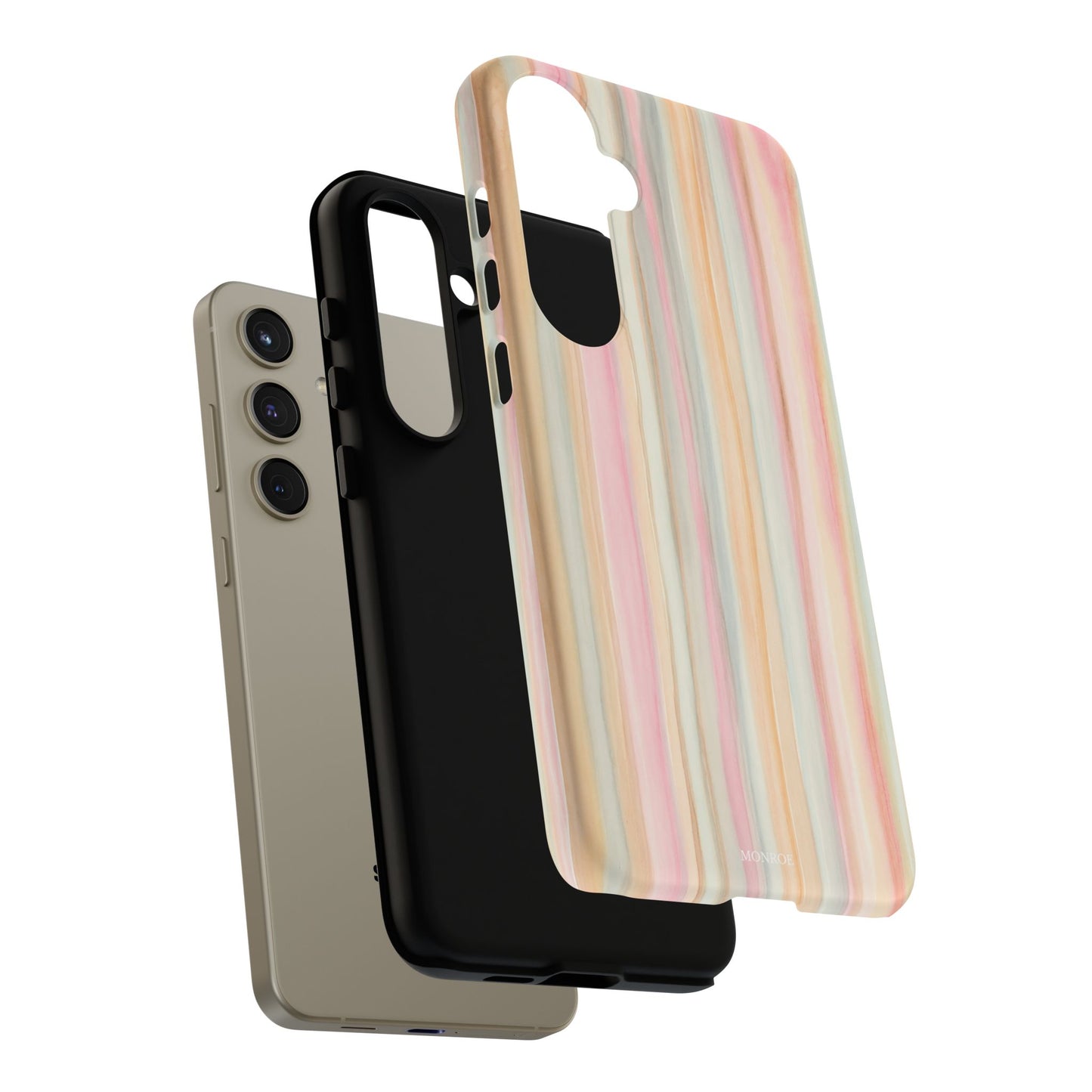 Pastel Watercolor Stripe Tough Case