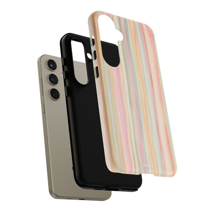 Pastel Watercolor Stripe Tough Case
