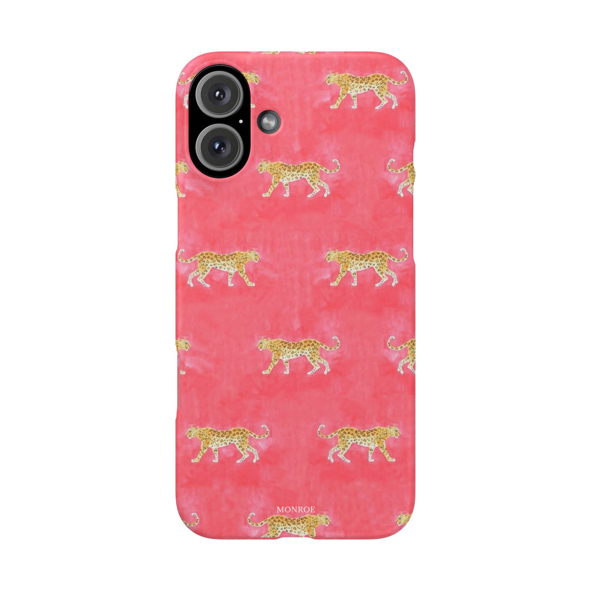 Pink Watercolor Leopard Case