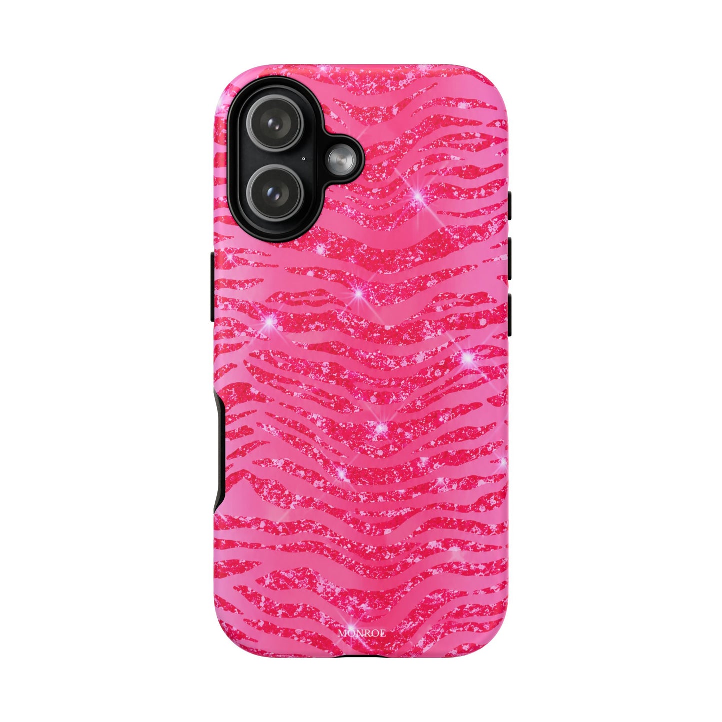 Pink Glitter Zebra Tough Case