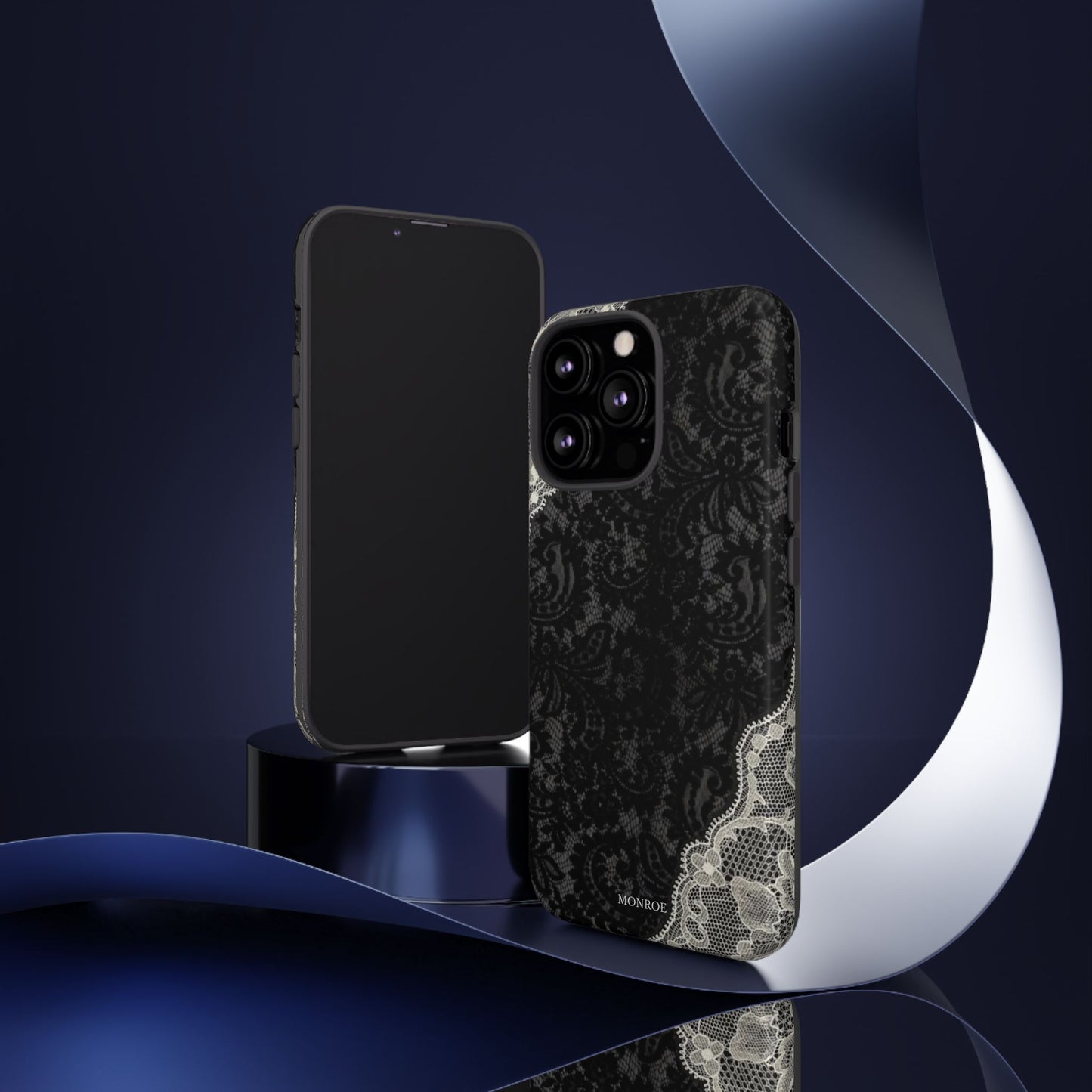 Black & White Edged Tough Case