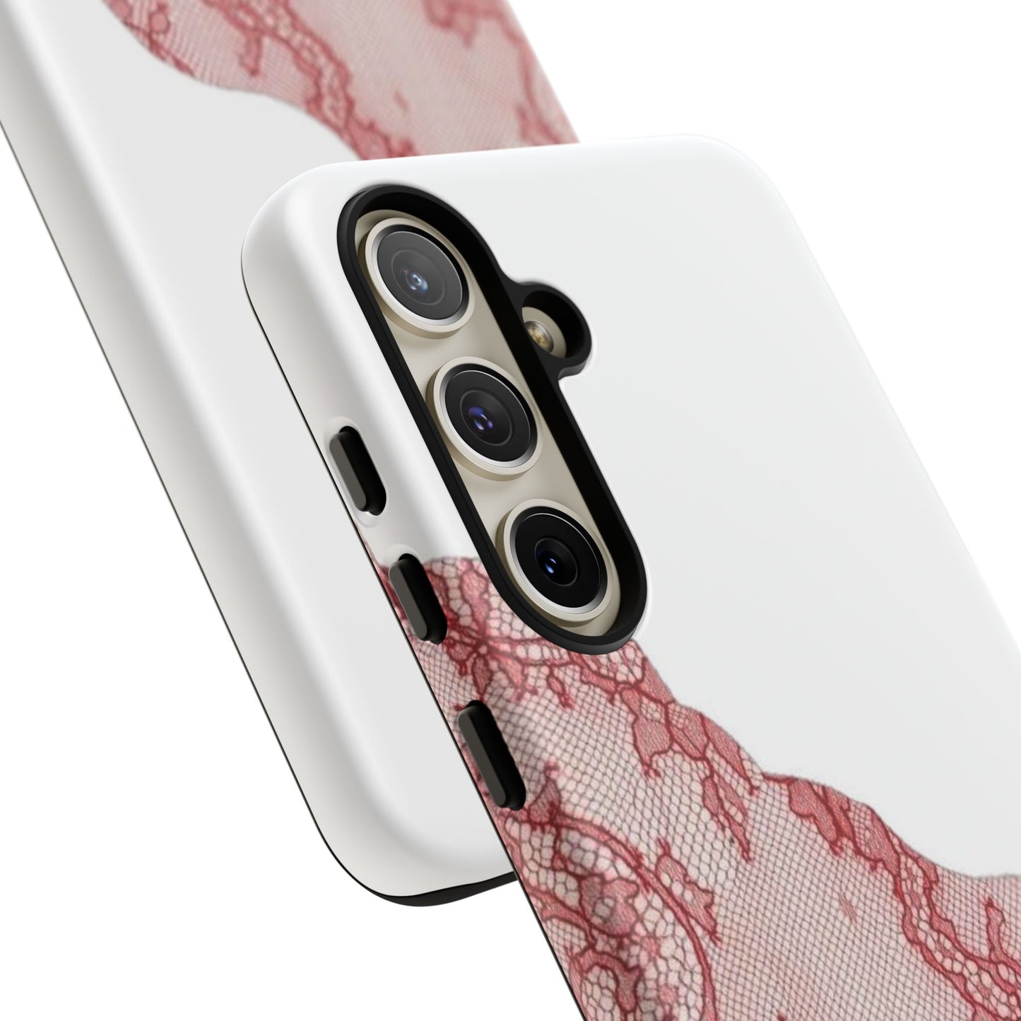 Red Lace Edge Tough Phone Case