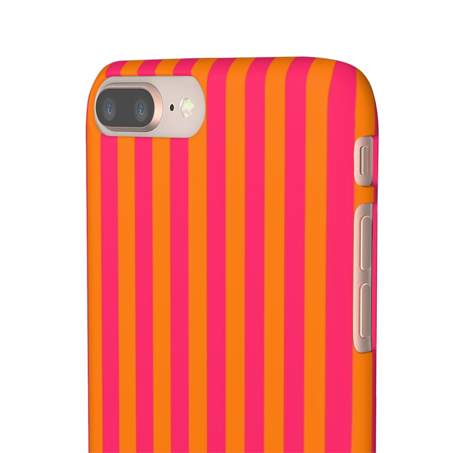 Striped Orange & Pink Case