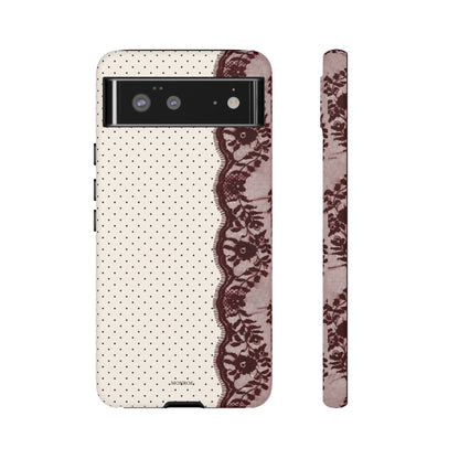 Burgundy Lace Edge Tough Case