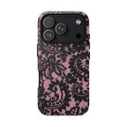 Pink Lace Pattern Tough Phone Case