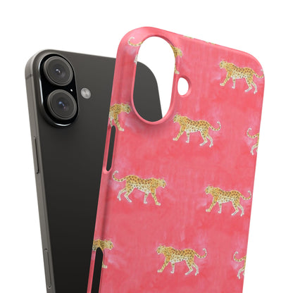 Pink Watercolor Leopard Case