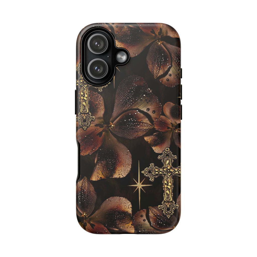 Floral Cross Pattern Tough Case
