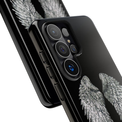 Silver Wings Black Tough Case