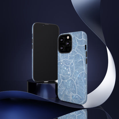 Glacier Blue Floral Tough Case