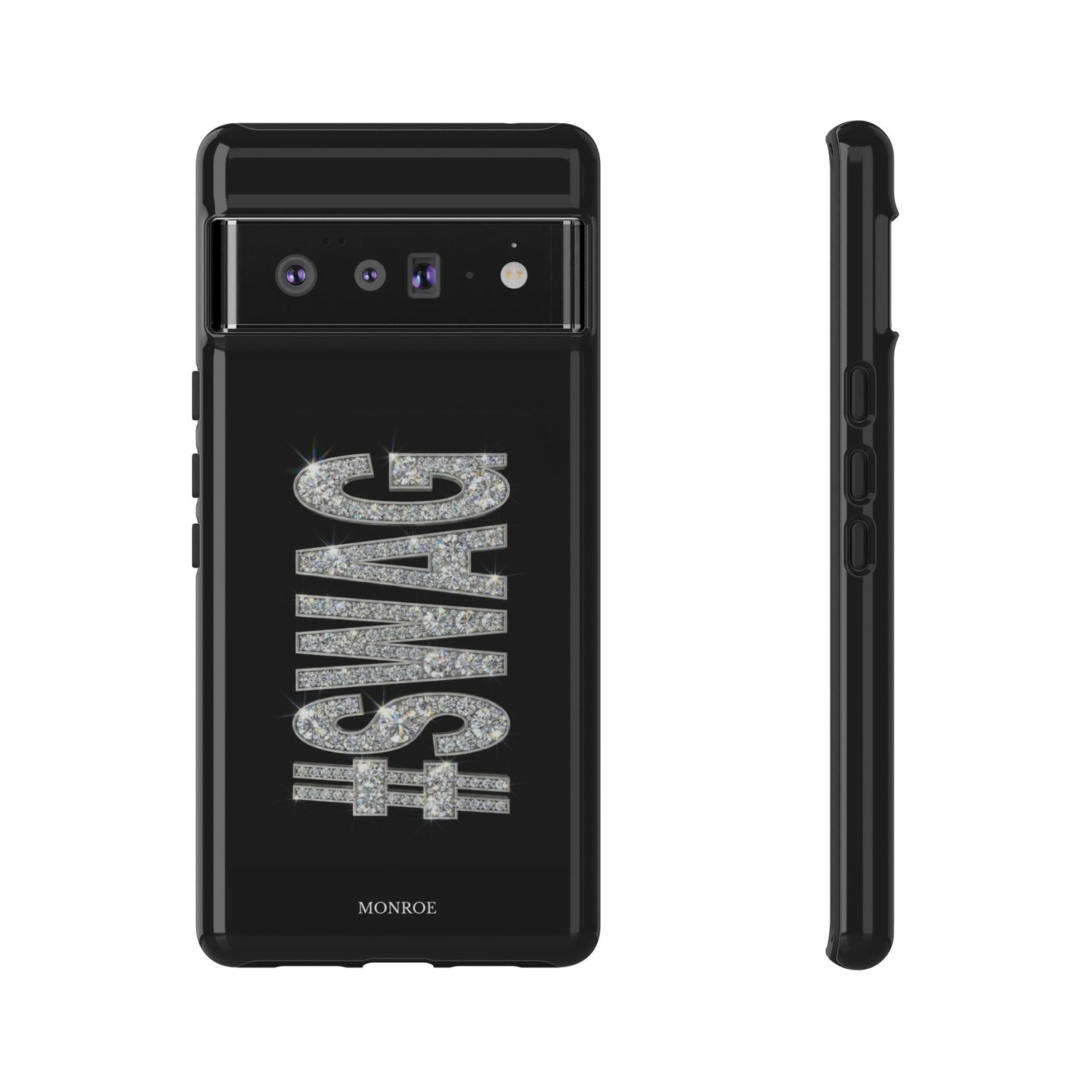 “#SWAG” Black Bling Tough Case