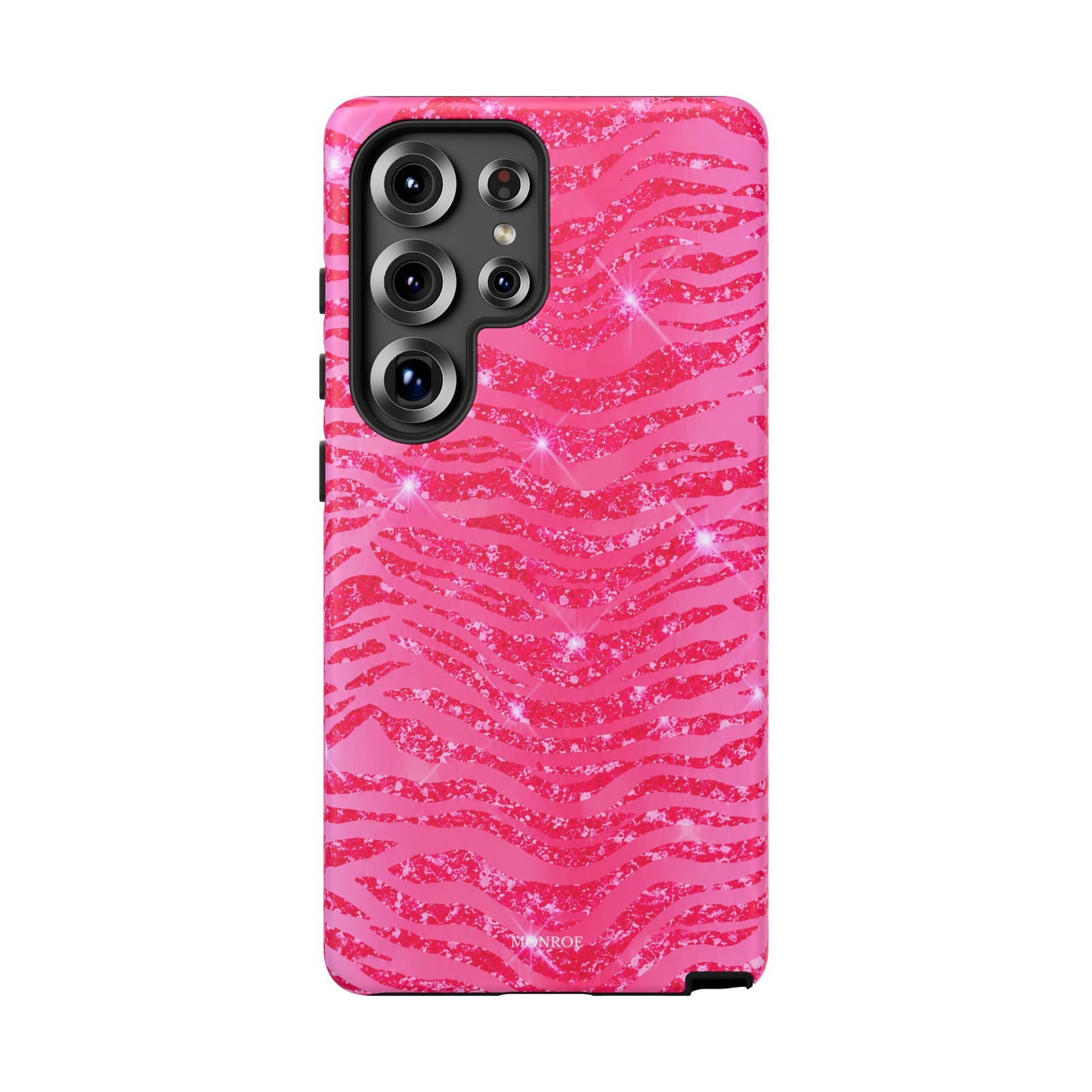 Pink Glitter Zebra Tough Case