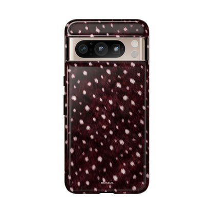 Burgundy Spotted Fur Tough Case