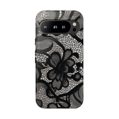 Black Floral Vintage Case