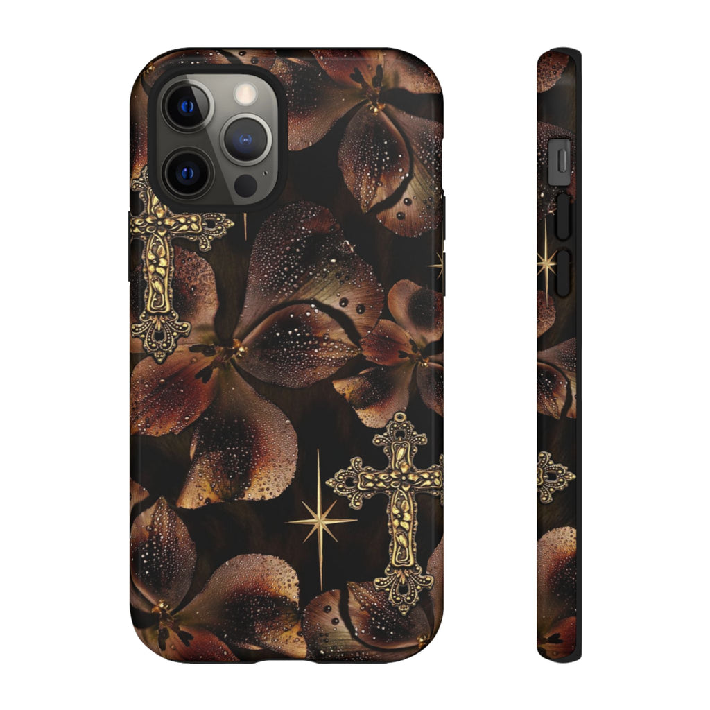Floral Cross Pattern Tough Case