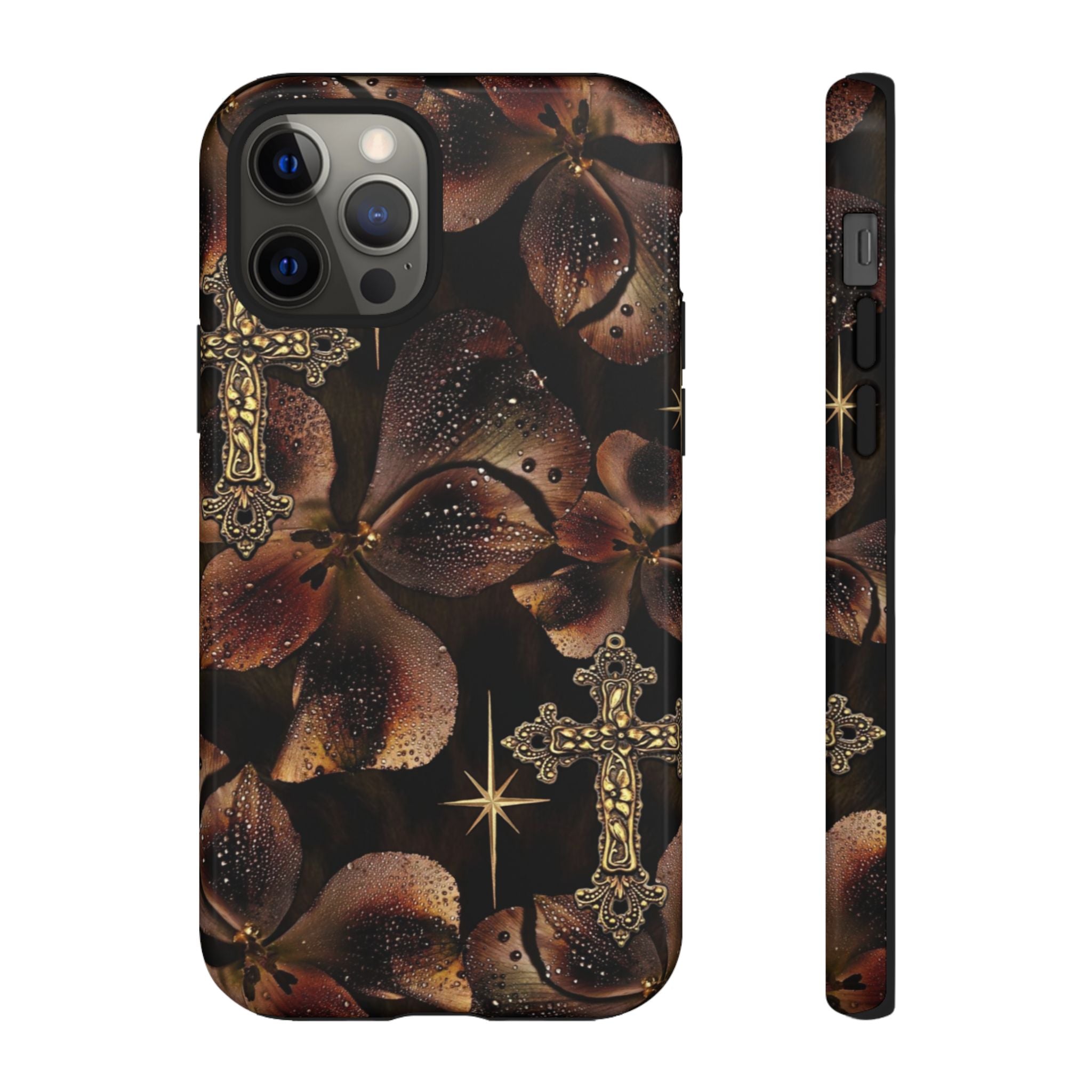 Floral Cross Pattern Tough Case