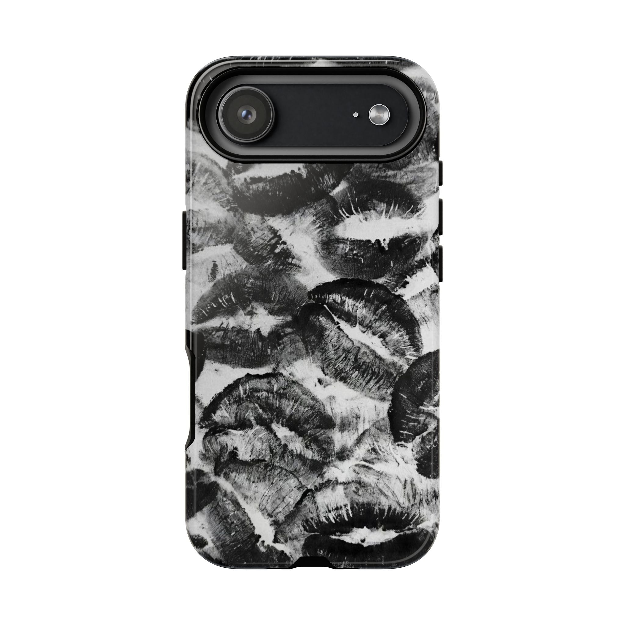 Black and Kiss Design Phone Case