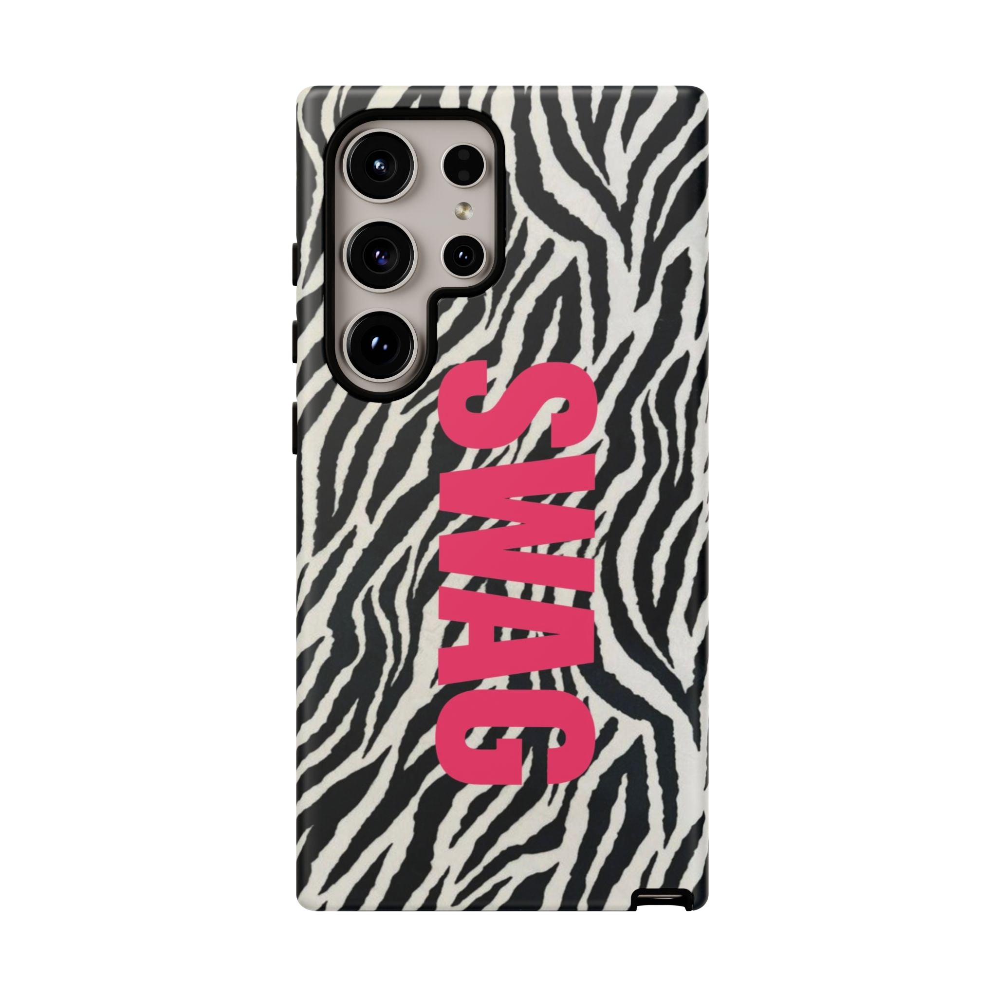 'SWAG' Zebra Print Tough Case
