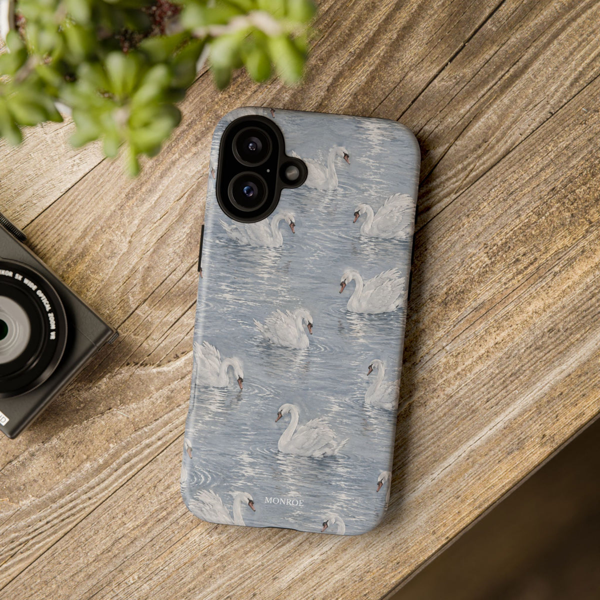Swan Pattern Tough Case