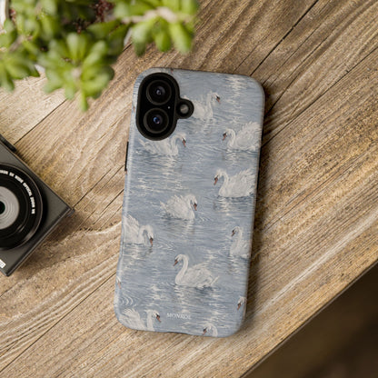 Swan Pattern Tough Case