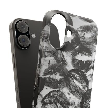 Black & White Kiss Print Case