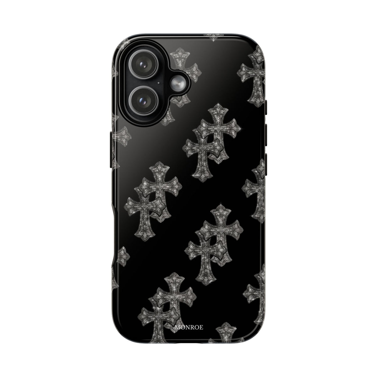 Black Crystal Cross Tough Case