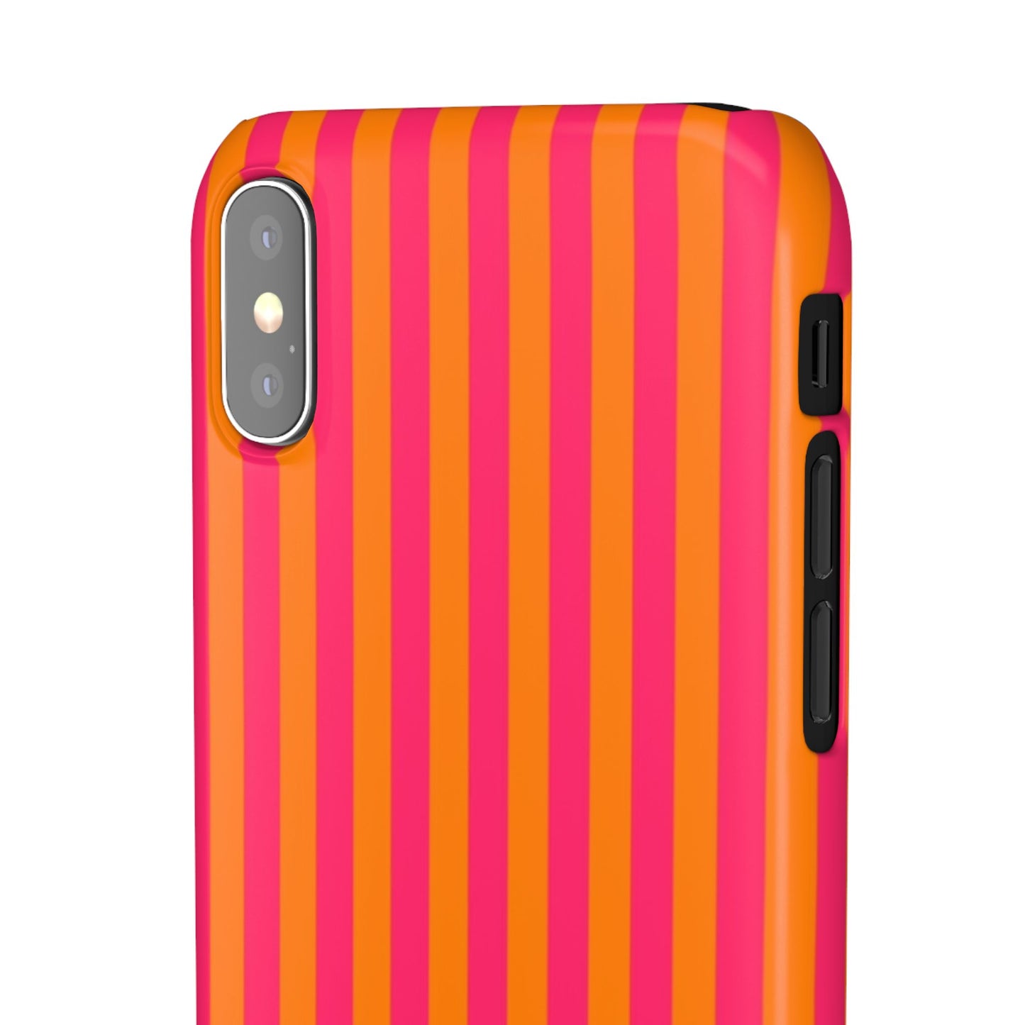Striped Orange & Pink Case