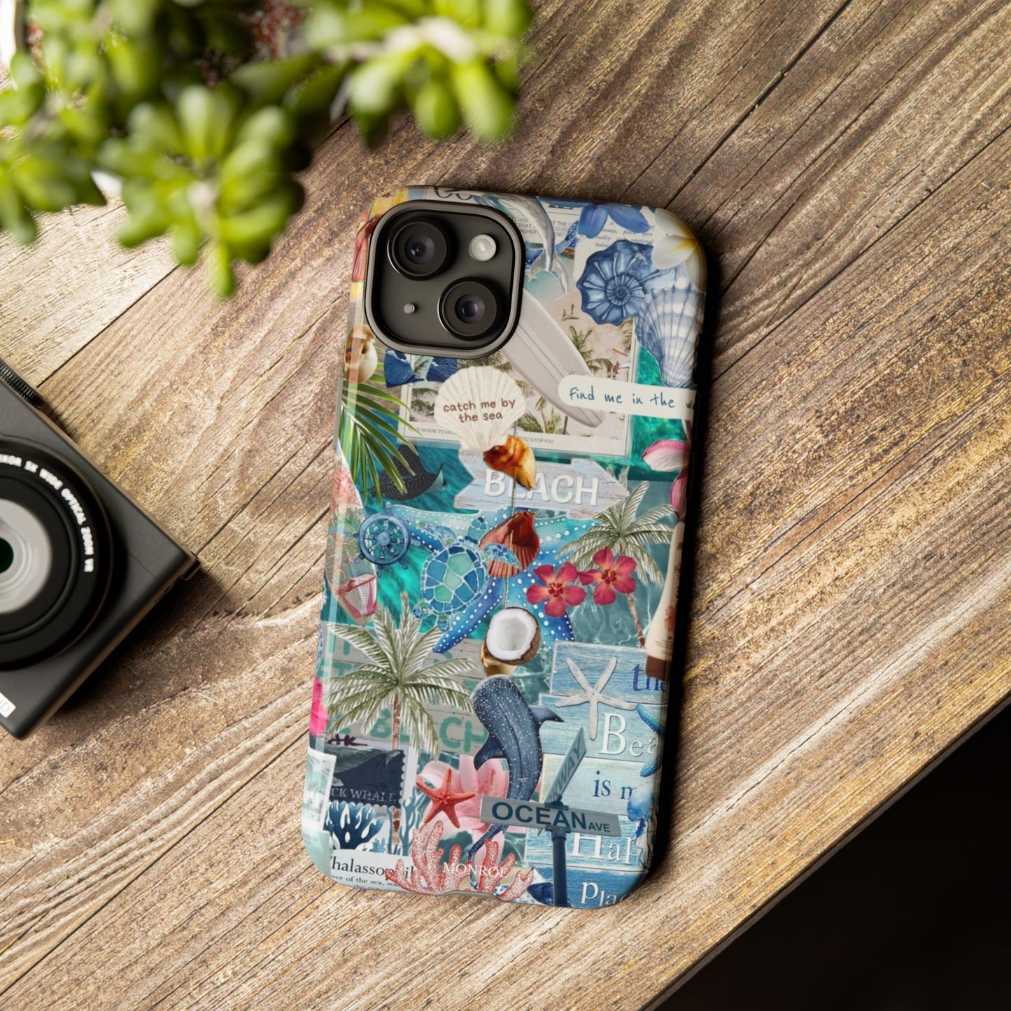 Tropical Beach Collage Tough Case
