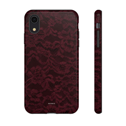 Burgundy Lace Tough Case