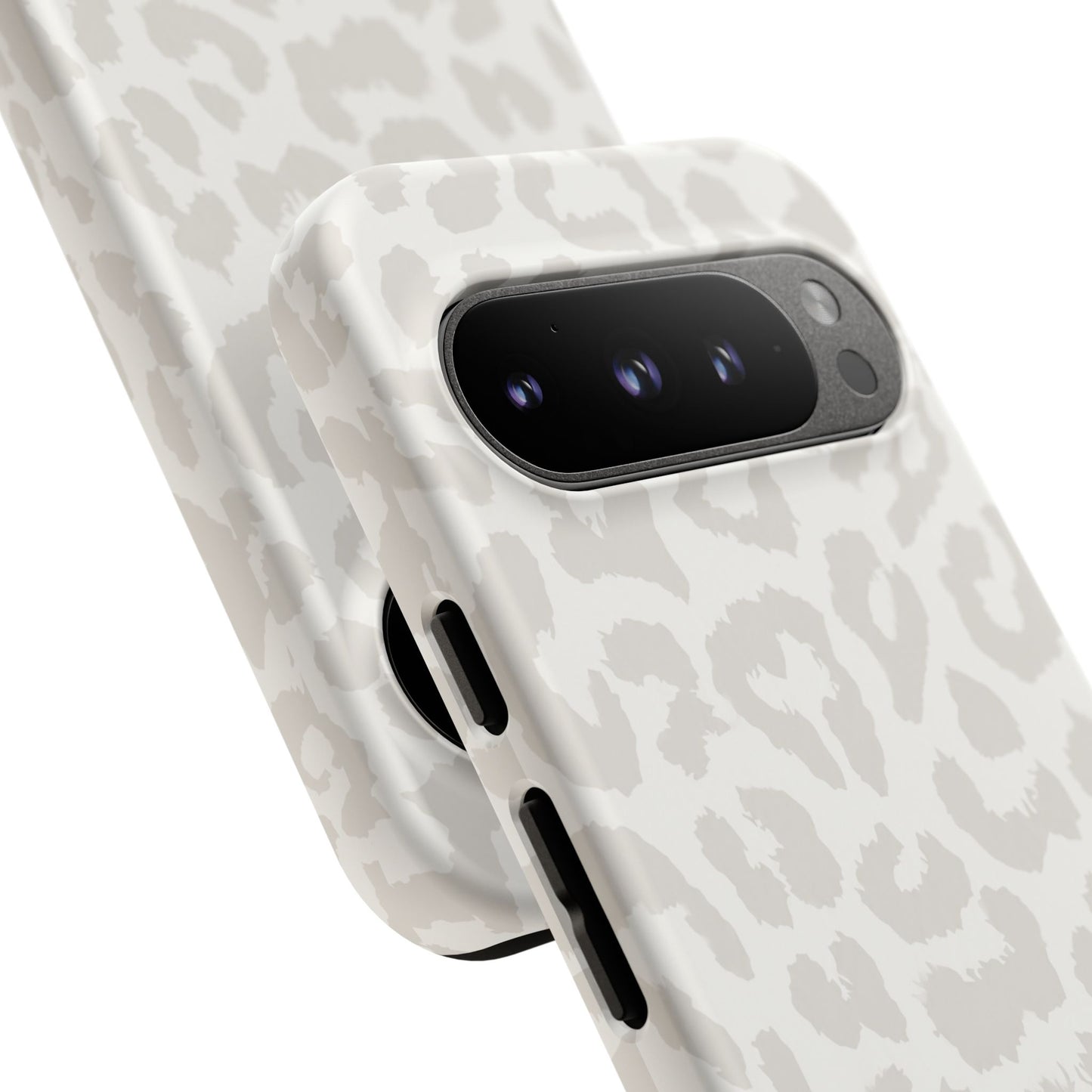 White Leopard Print Tough Case