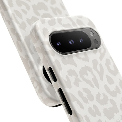 White Leopard Print Tough Case