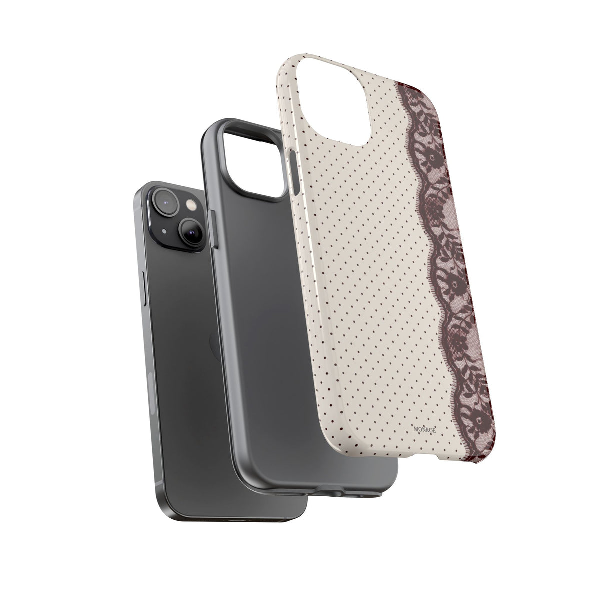 Burgundy Lace Edge Tough Case