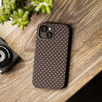 Brown Polka Phone Case