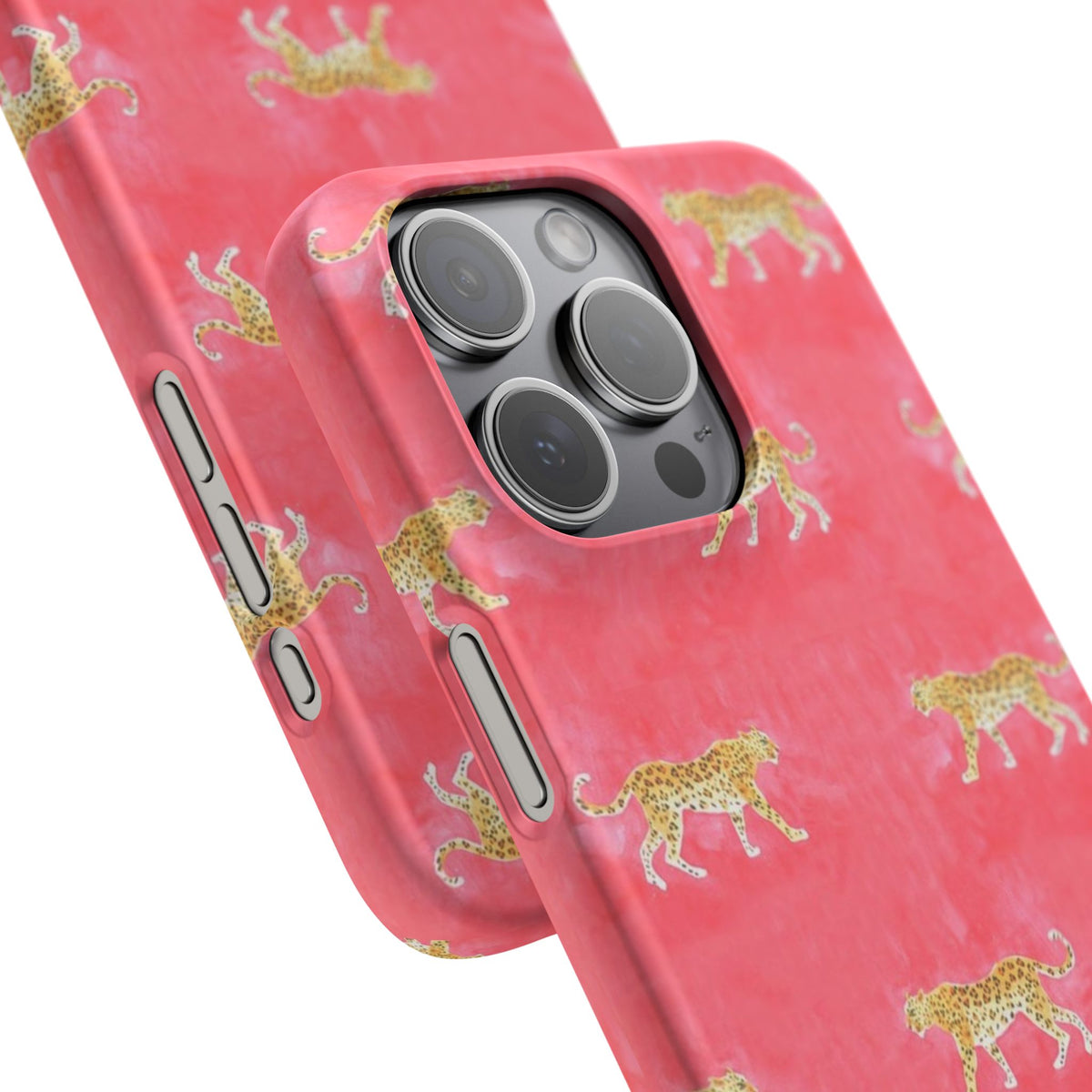 Pink Watercolor Leopard Case