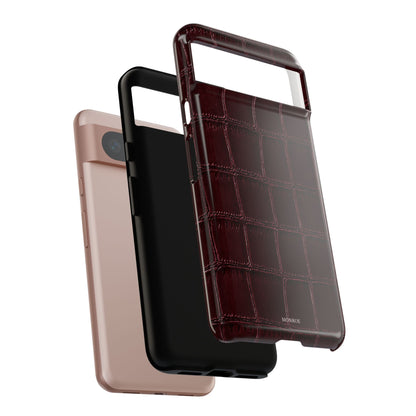 Burgundy Croc Tough Case
