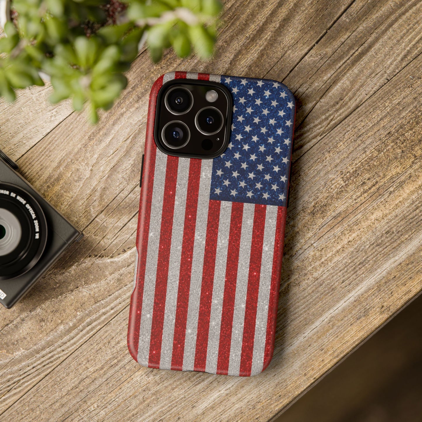 America Glitter Tough Case