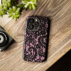 Pink Lace Pattern Tough Phone Case
