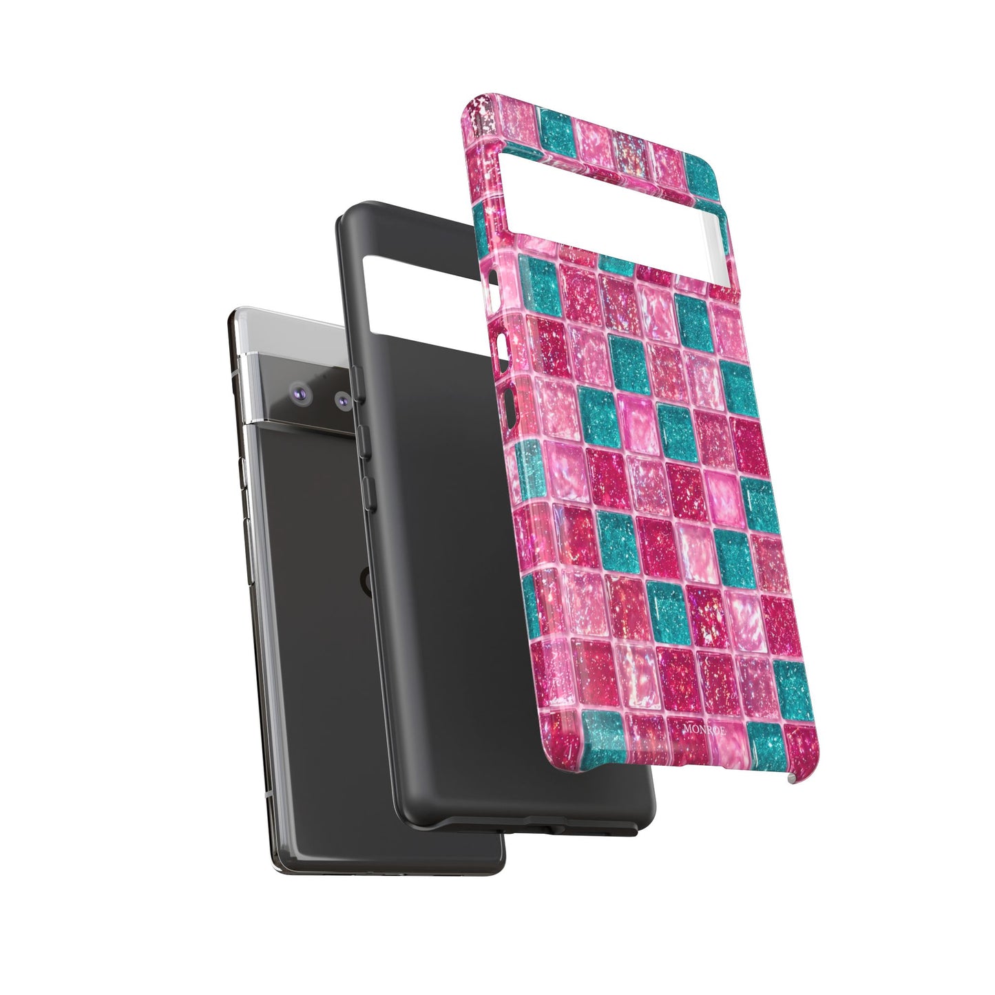 Pink Teal Mosaic Tough Case