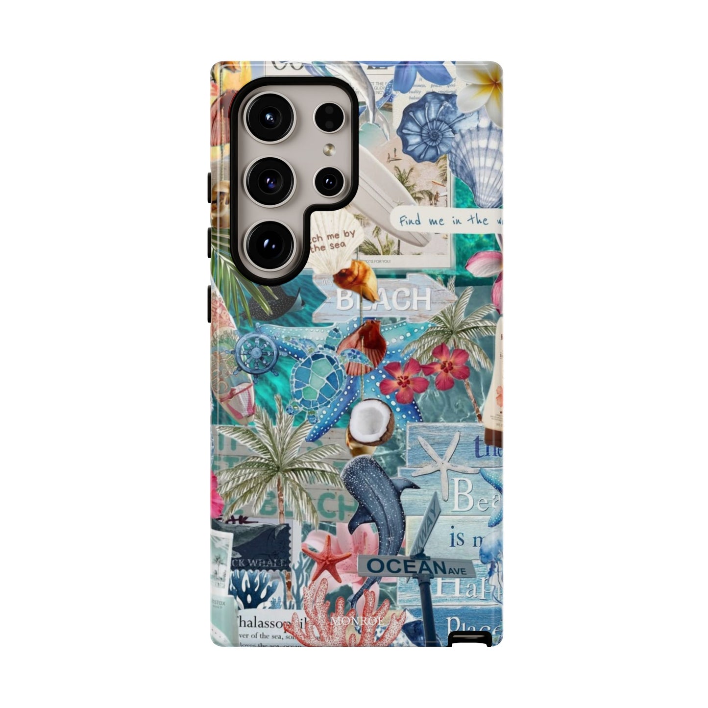 Tropical Beach Collage Tough Case