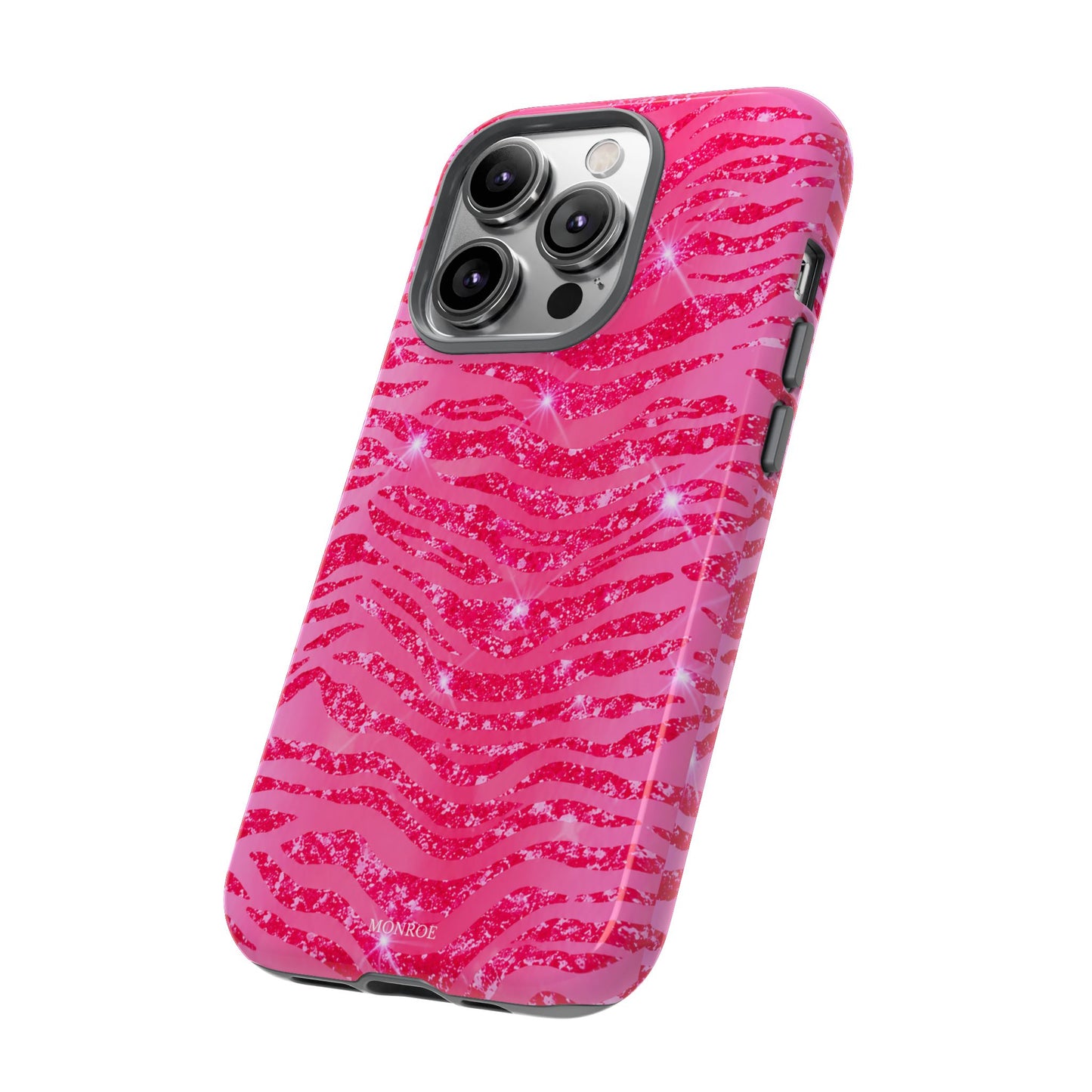 Pink Glitter Zebra Tough Case
