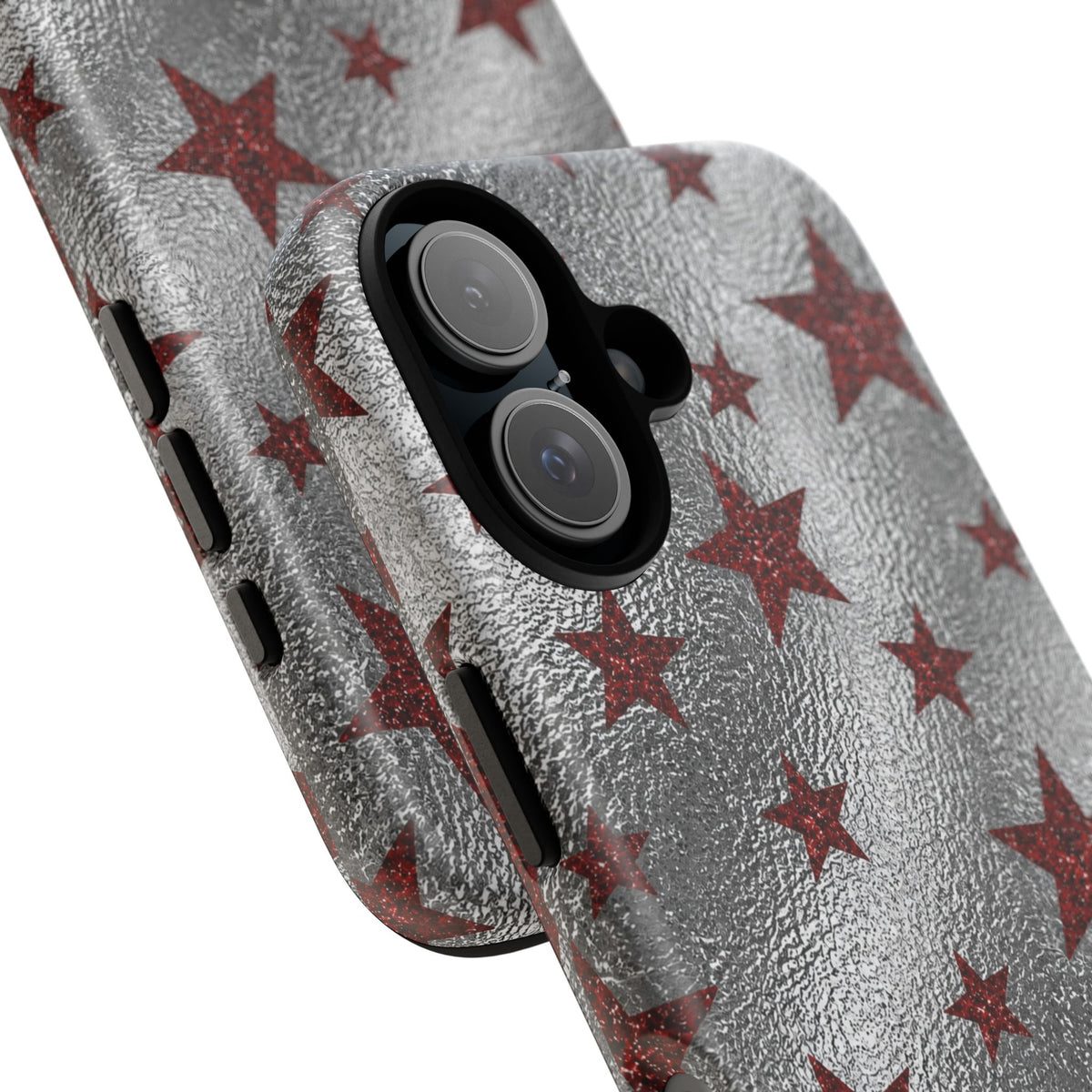 Silver Red Starry Tough Case