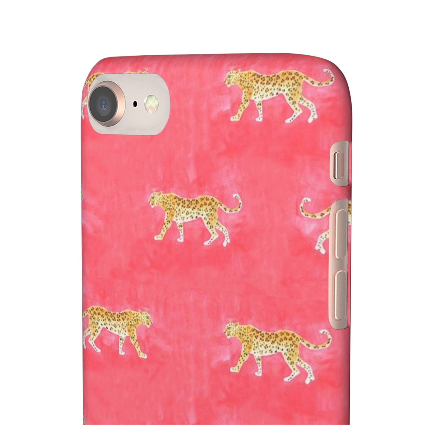 Pink Watercolor Leopard Case