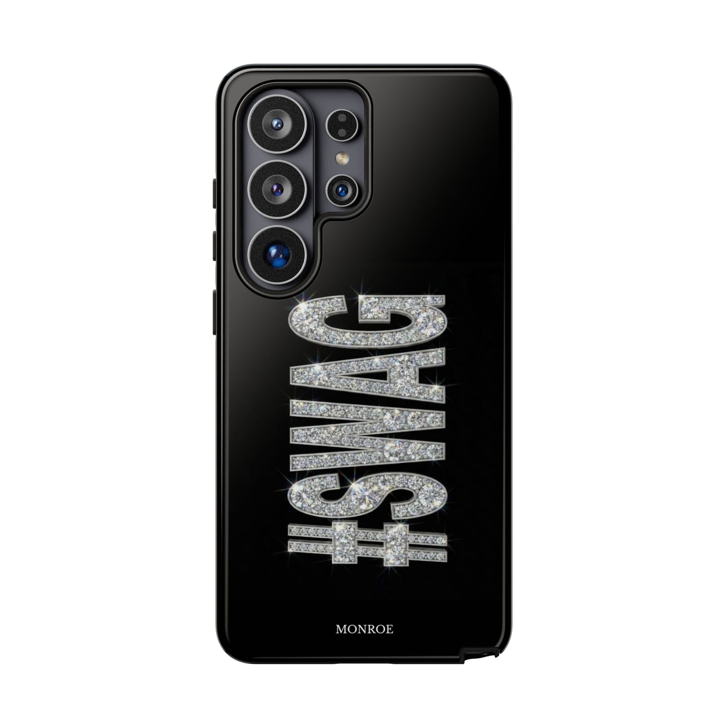“#SWAG” Black Bling Tough Case