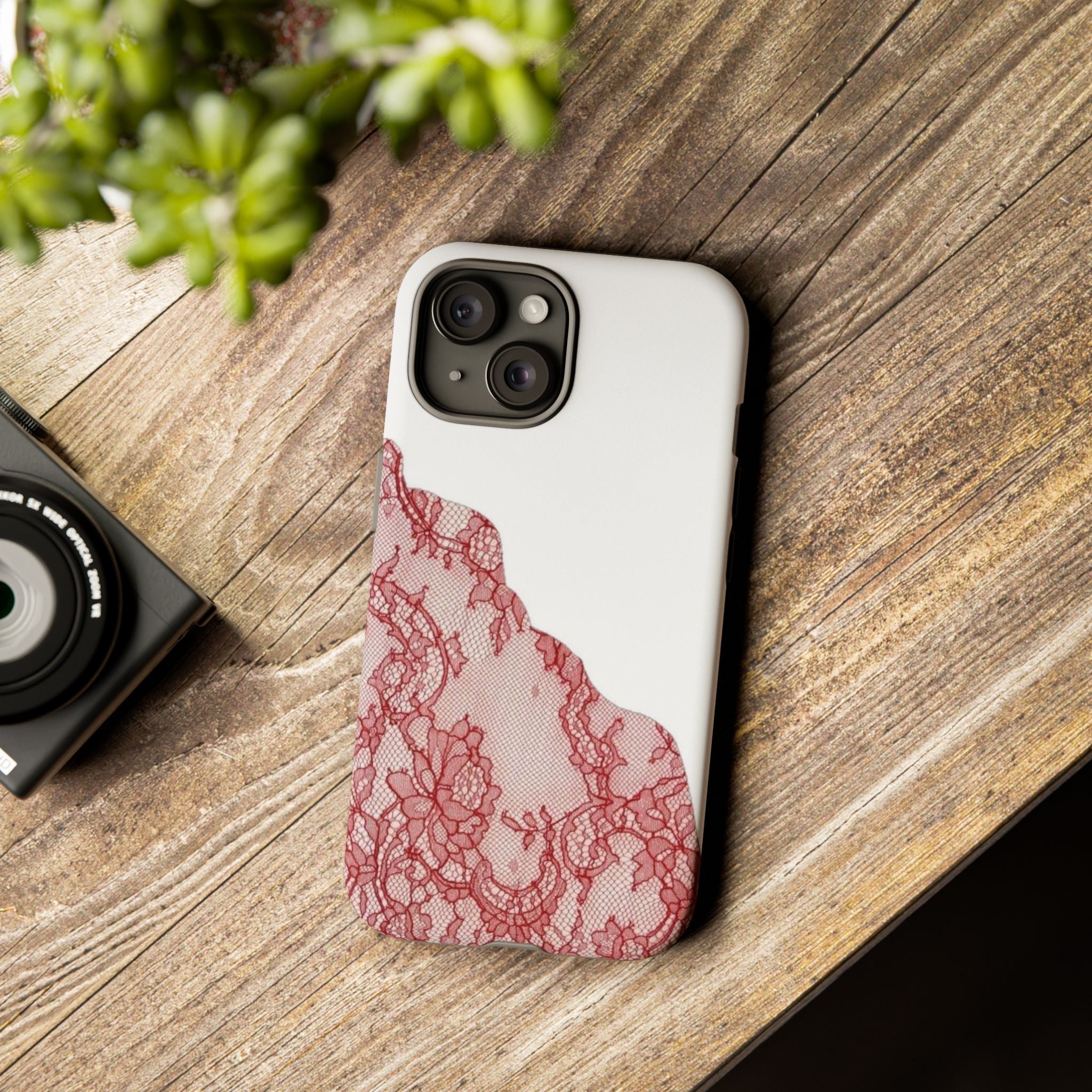 Red Lace Phone Case