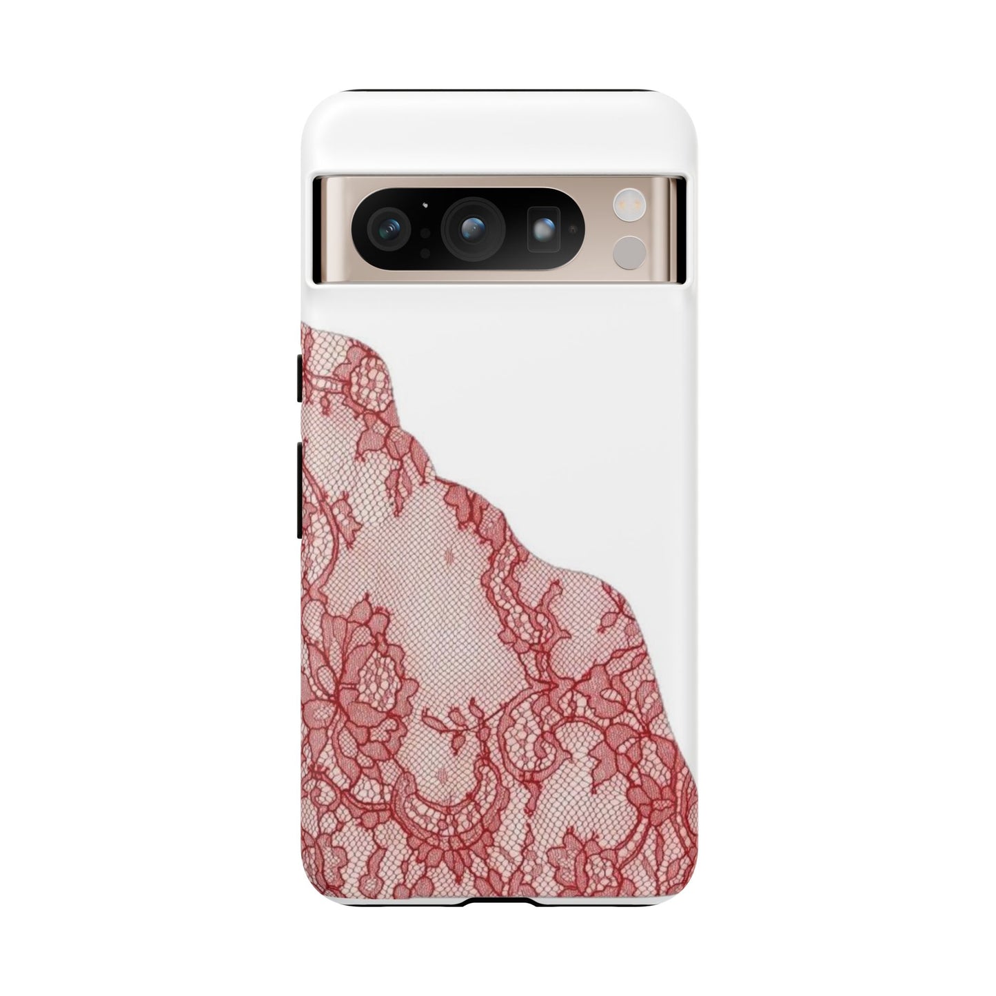 Red Lace Edge Tough Phone Case