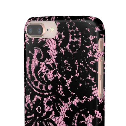 Pink Lace Pattern Case