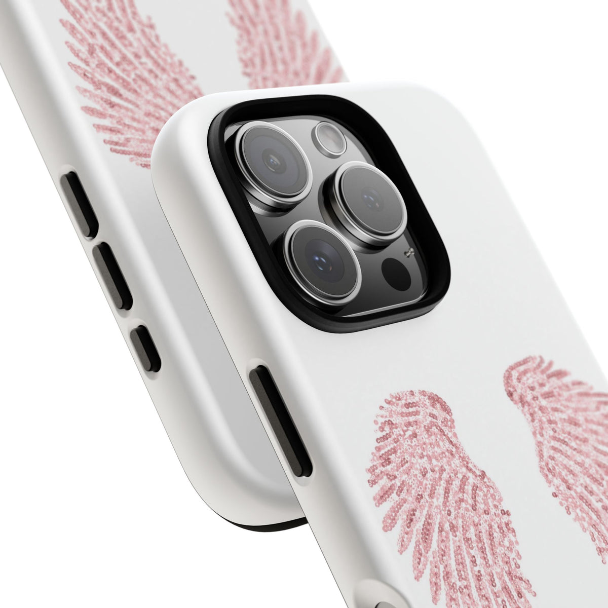 White & Pink Wings Tough Case