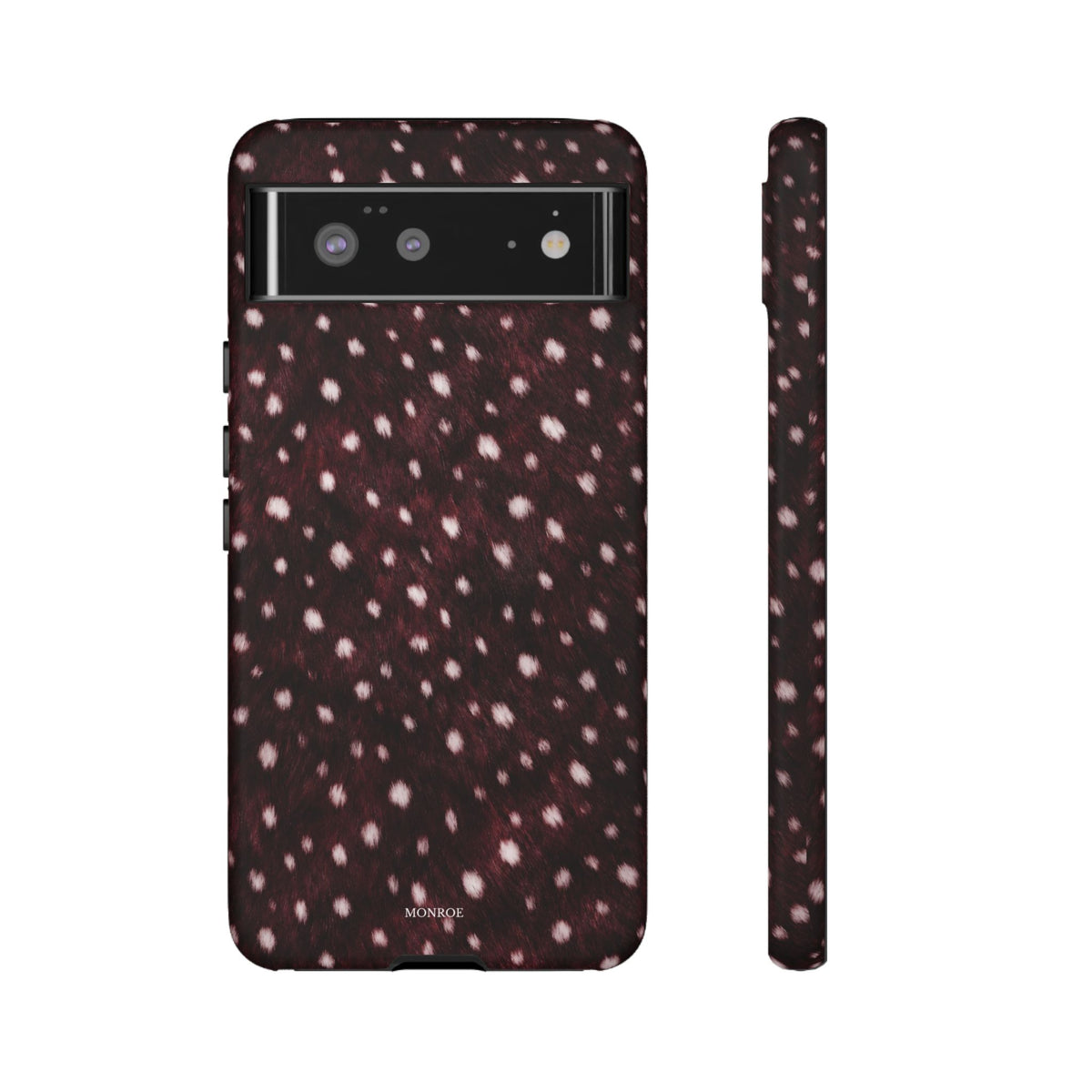 Burgundy Spotted Fur Tough Case